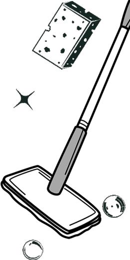 Balie et éponge de la société de nettoyage sur Châteaugiron, Noyal sur Vilaine, Rennes et sur le département d'Ille et Vilaine